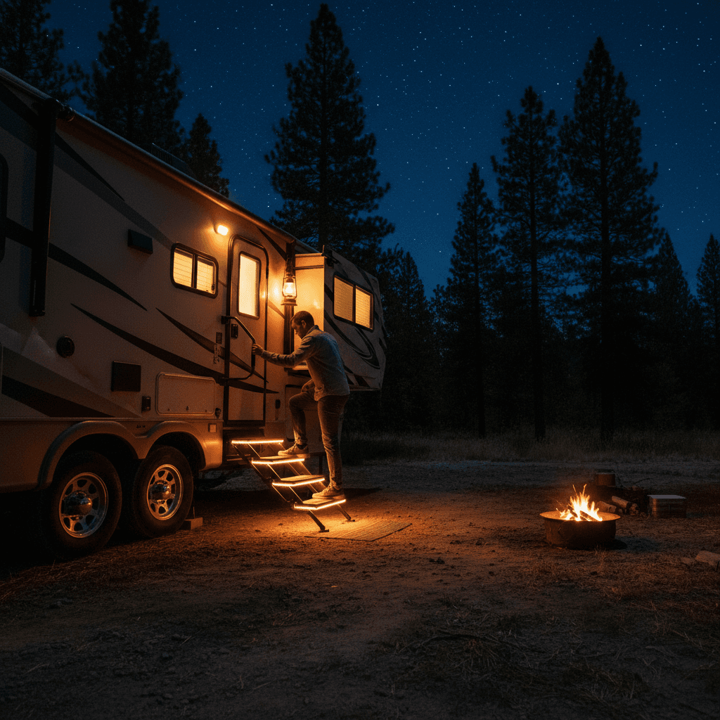 Why Fall RV Trips Are Going Dark Without These Motion-Activated Step Lights β Glow Up Your Safety Game