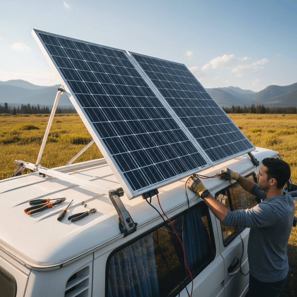 Renogy 200W 12V Monocrystalline Solar Panel Kit