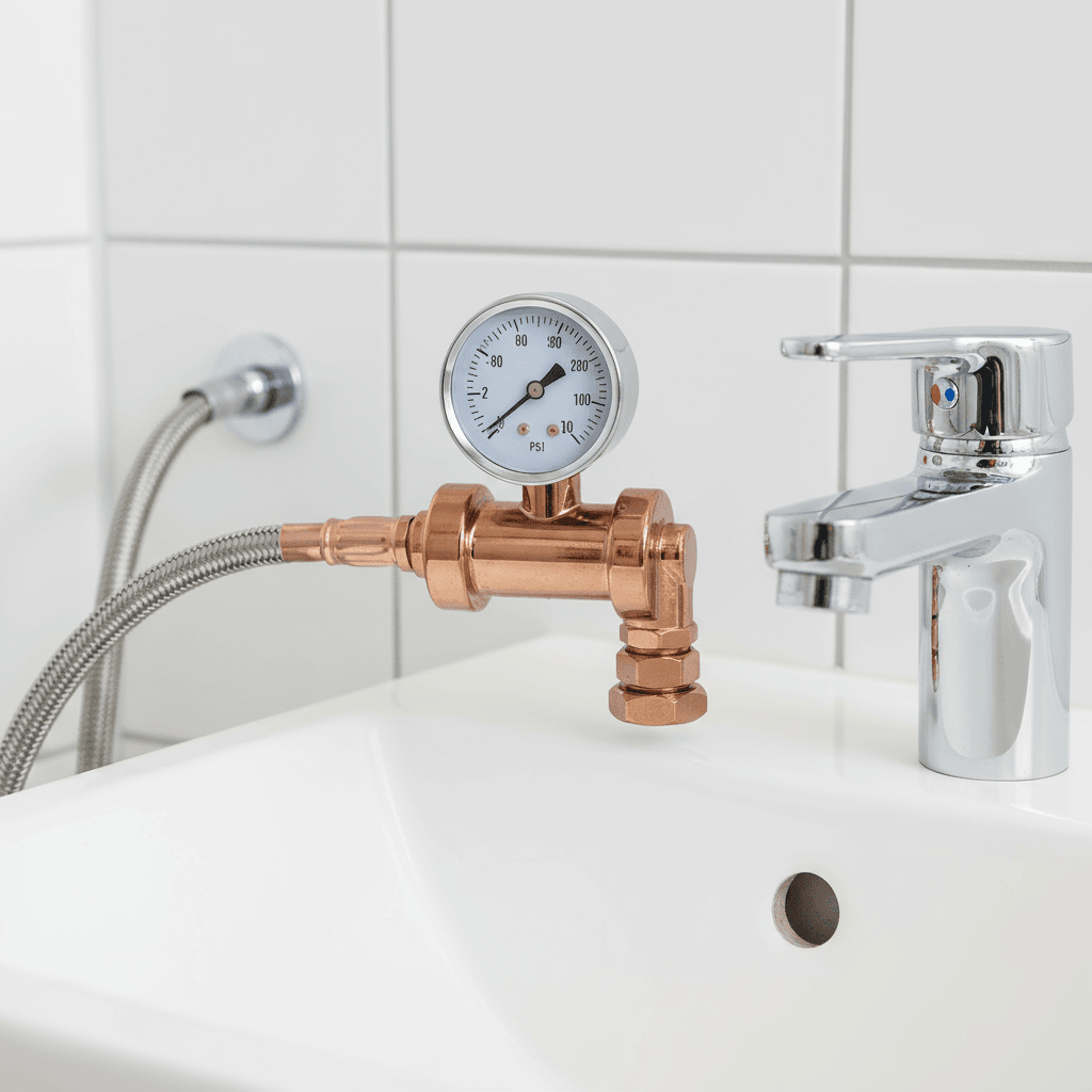 Camco RV Water Pressure Regulator with Gauge