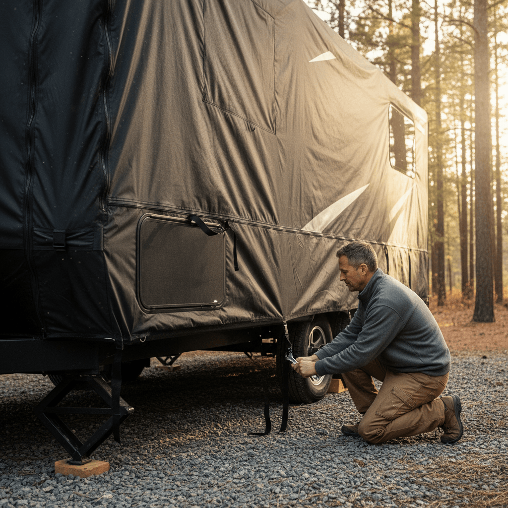 Camco RV Cover for Travel Trailers
